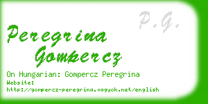peregrina gompercz business card